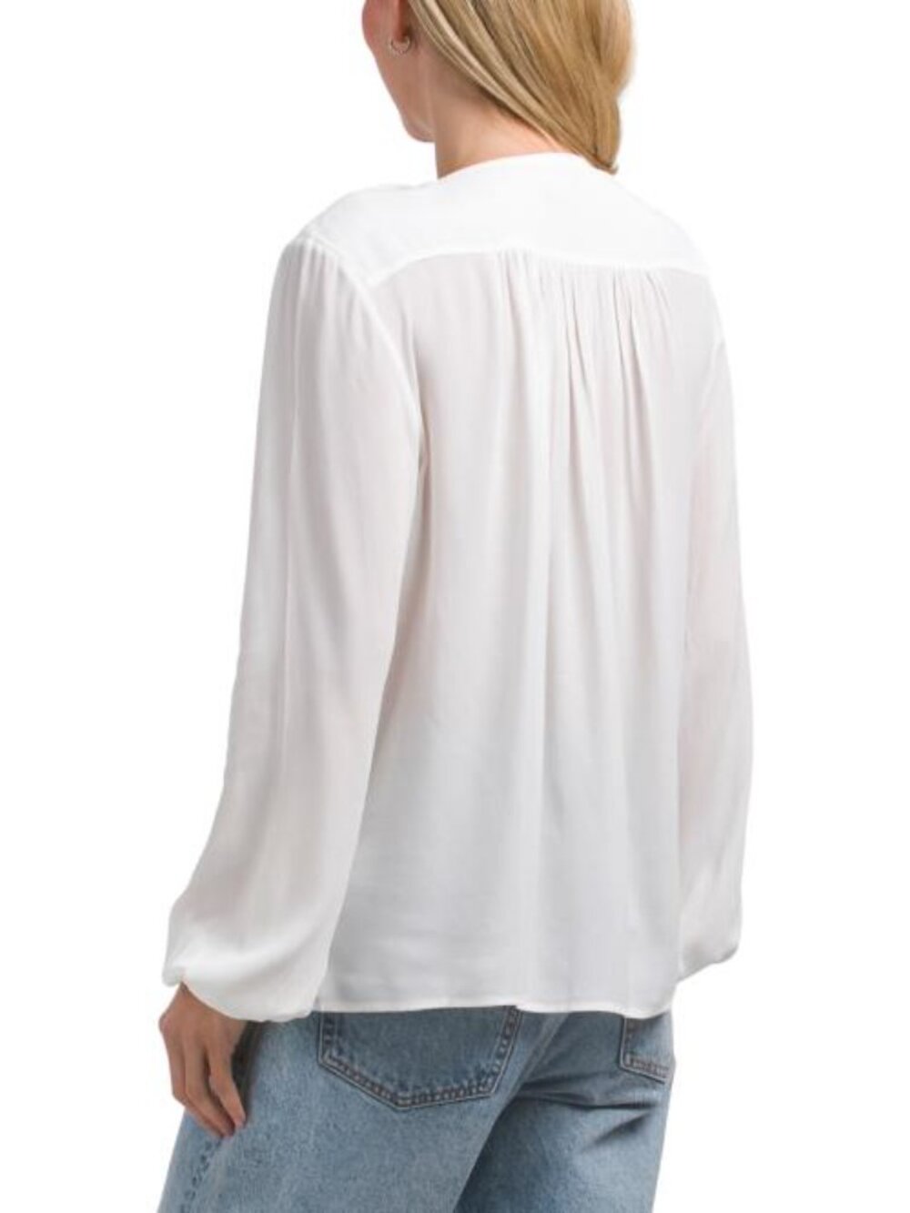 BROOKS BROTHERS Balloon Sleeve Ruffle Blouse - Picture 2 of 3